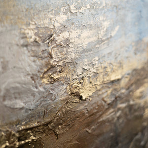 Nahaufnahme der gemalten Oberfläche mit Gold