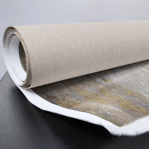 Rollenware Leinwand mit goldener abstrakter Struktur