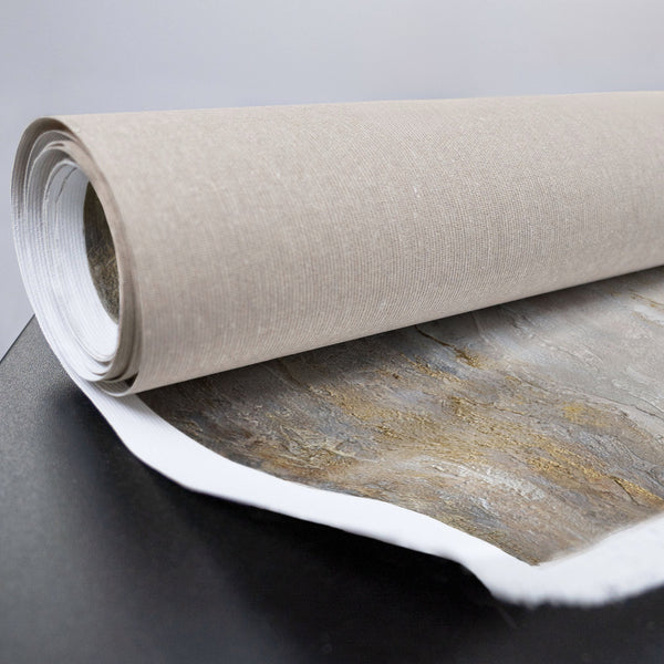 Rollenware Leinwand mit goldener abstrakter Struktur