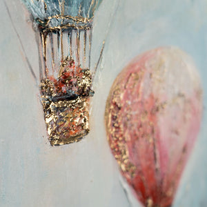 acrylmalerei Detailansicht strukturierte Acrylfläche