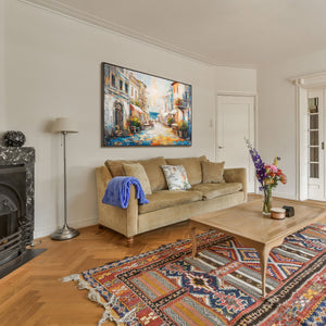 Acrylgemälde Stadt Leinwand – Wohnzimmer moderne Deko