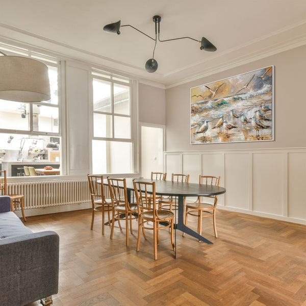 Acrylgemälde Möwen Meer – Esszimmer mit Wandkunst Leinwand