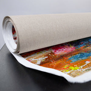 Detailfoto farbenfrohes Gorilla-Porträt