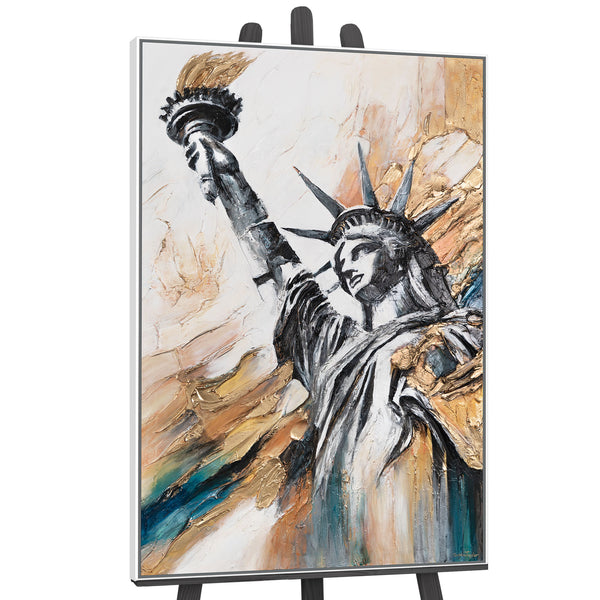 Freiheitsstatue auf Staffelei – wanddeko leinwand moderne Kunst