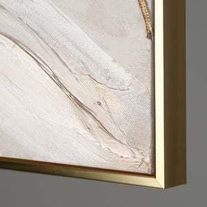 Seitenansicht acrylbild – moderne abstrakte wandkunst gold