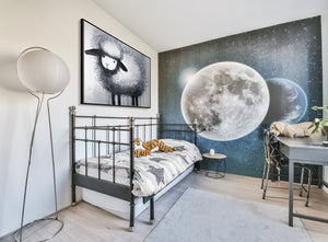 Acrylbild mit Rahmen „Fröhliches Schaf“ – Dekoration für Kinderzimmer und Wohnraum