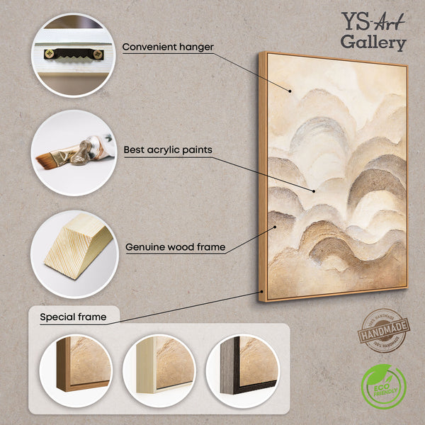 Handgemalte Acrylstruktur auf Leinwand