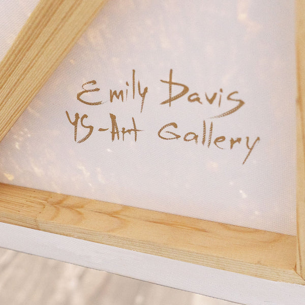 Signatur des Künstlers Handgemalt