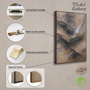 Handgemalte Acrylkunst Strukturmalerei