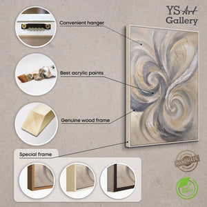 Handgemalte Acrylkunst Strukturmalerei