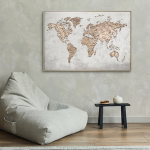 Modernes Gold Leinwand Gemälde