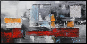 Acrylbild Struktur Kunstwerk Wanddeko