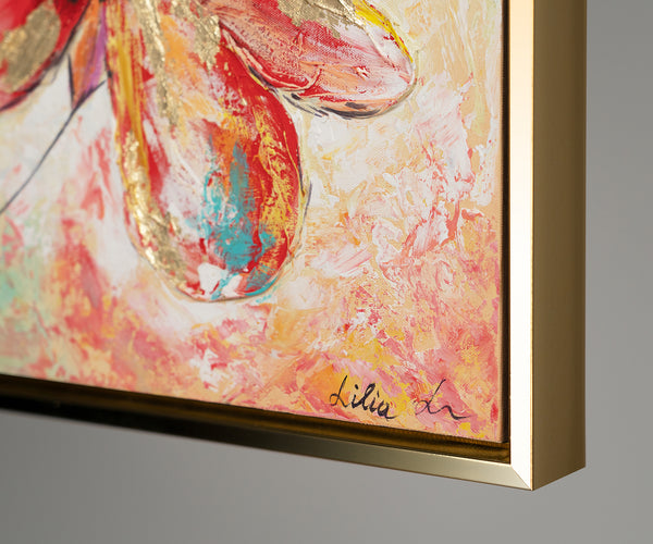 Cuadros Abstractos de Flores Acrílicos "Hermosas Flores"