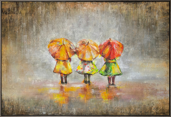 Moderne Wanddeko handgemalt