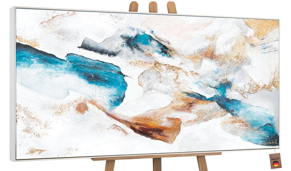 Pintura Abstracta Moderna Acrílica "Esmeralda"