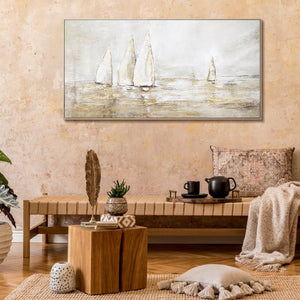 Pintura Abstracta Hecha a Mano "Deslumbramiento Solar"