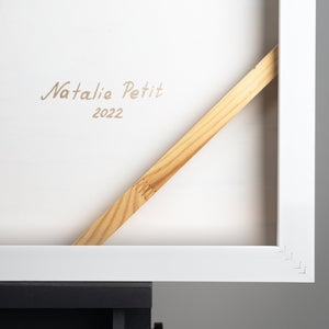 Paisaje Marítimo Pintura Acrílica Arte Moderno en Lienzo "Azul Marino"