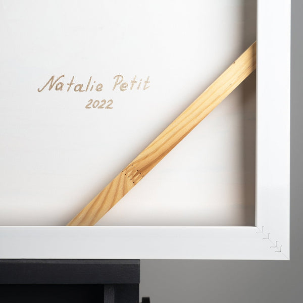 Paisaje Marítimo Pintura Acrílica Arte Moderno en Lienzo "Azul Marino"