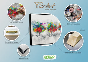 Abstrakte Wandkunst auf Leinwand