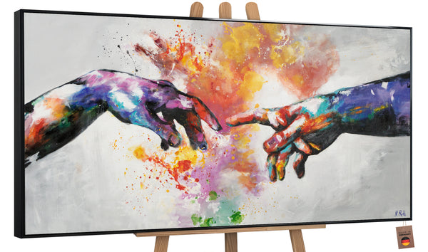 Arte Abstracto Moderno: Pintura a Mano sobre Lienzo "Galáctico"