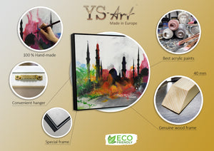 Abstrakte Wandkunst auf Leinwand