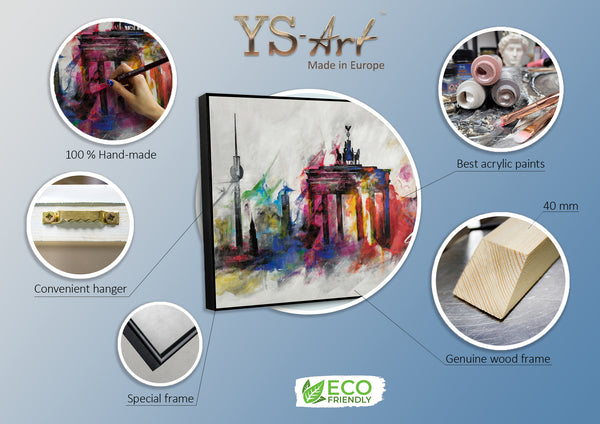 Kunstwerk auf Leinwand handgemalt