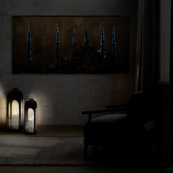 Rückseite Leinwand mit Rahmen