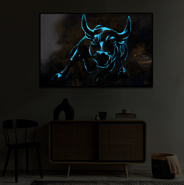 Obras de Arte Fosforescentes "Símbolo de la Valentía" | Pinturas Luminosas