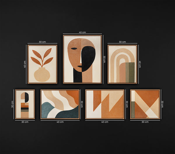 Abstrakte kunst modern Bilder set wand - Moderne Gemälde für Wohnzimmer