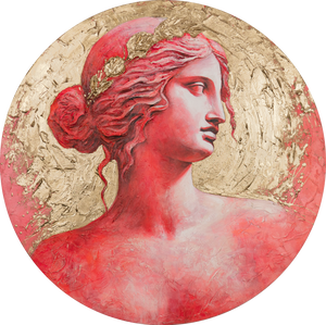 Gemälde mit luxuriösen goldenen Texturen „Golden Glow“