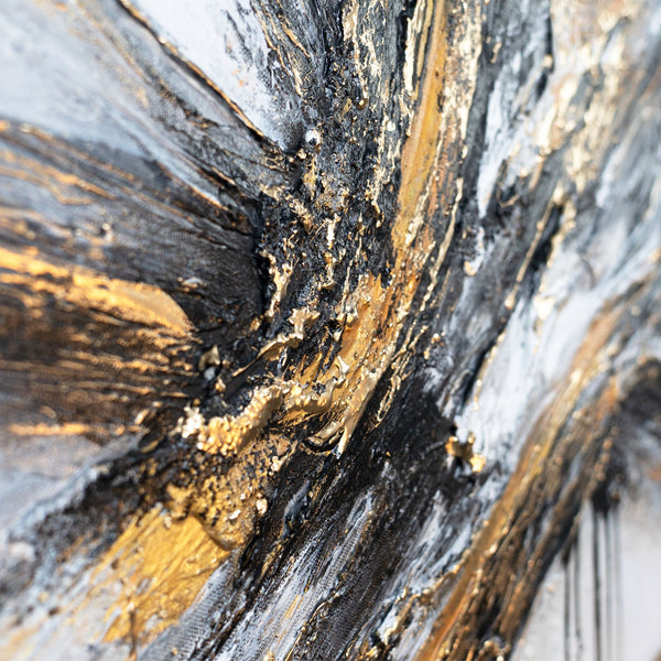 Acrylbild auf Leinwand abstraktes bild malen "Fluss der Kraft" 115x50cm