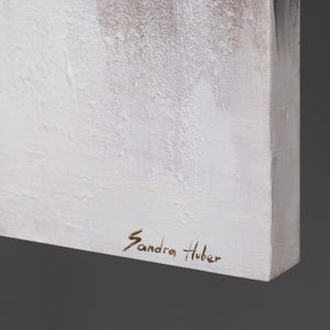 Leinwandrand mit Signatur – handgemaltes Acrylgemälde