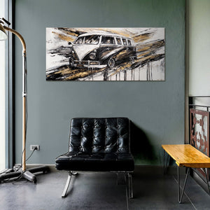 acrylbild, wandbilder modern, auto wandbild