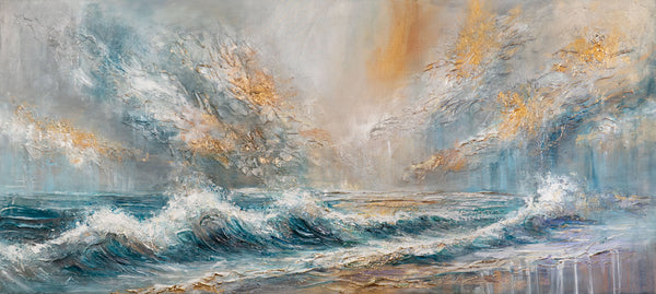 Künstlerische Acrylmalerei Struktur Deko