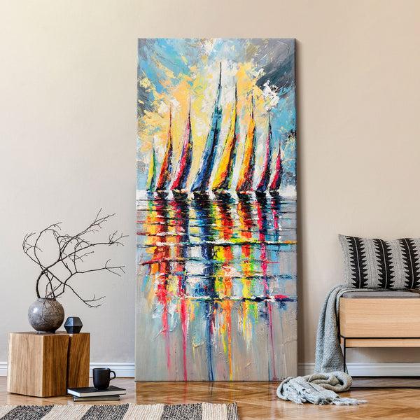 abstrakt malen, moderne bilder wohnzimmer, landschaftsmalerei