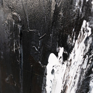 Nahaufnahme Acrylbild mit strukturierter Leinwandoptik