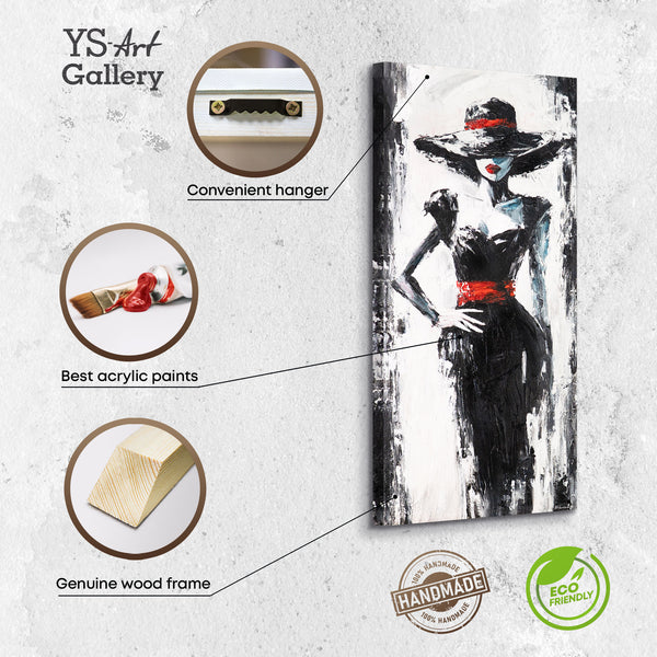 Infografik Leinwandgemälde mit Aufhänger und Holzrahmen