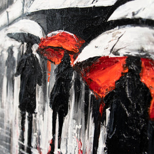 acrylmalerei menschen abstrakt, gemälde mit personen