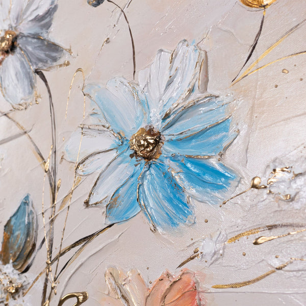 blumen gemälde modern, acryl malerei, blumenbilder gemalt