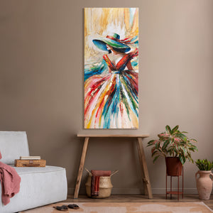 frauenbild wanddeko, moderne kunst im raum