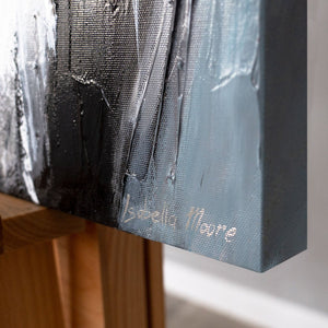 Seitenansicht Leinwandbild Ballerina mit Struktur