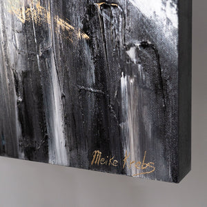 Detail Leinwandrand Ballerinatanz Acrylbild als Wanddeko