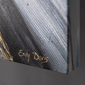  Signatur auf Leinwandbild mit Acrylstruktur