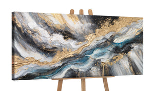 Acrylbild mit Bewegung – abstrakte Kunst auf Leinwand