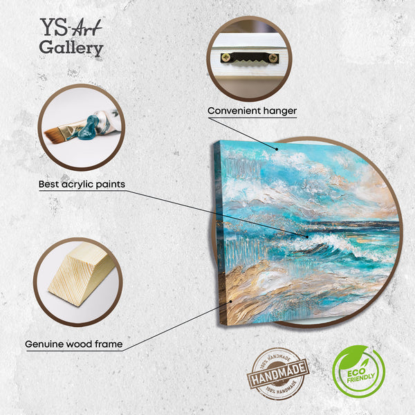 Rückseite Leinwandbild mit Holzrahmen und Aufhängung