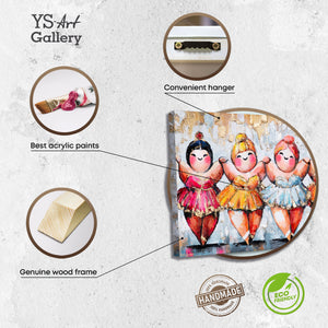 Acryl Gemälde Leinwandbild mit Holzrahmen – Wandkunst modern