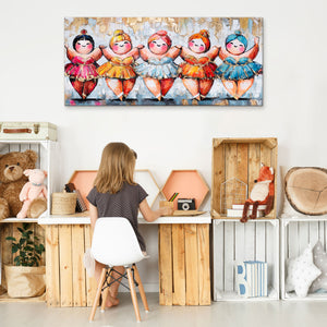 Wandbild über Kinderschreibtisch – fröhliche Dekoidee