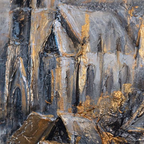 Bilder auf Leinwand mit Kathedrale in Acryl Malerei