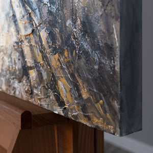 Seitenansicht Acrylbilder auf Leinwand mit Struktur