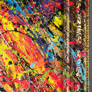 Handgemalte Acrylmalerei Portrait Struktur moderne Kunst